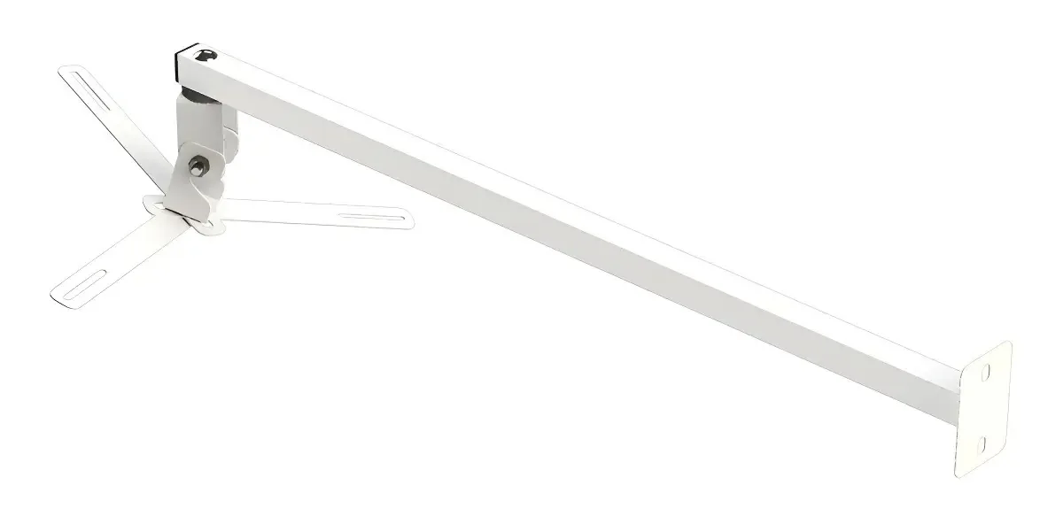 Suporte Projetor Datashow Parede Braço 60 Cm Branco