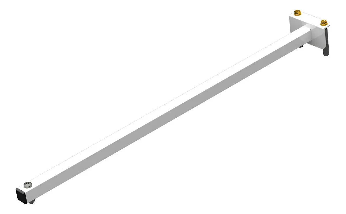 Suporte Para Refletor De Fachada 60cm Branco Aço Multiforma