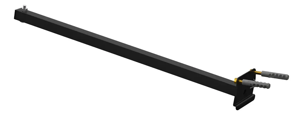 Suporte Parede Refletor Multiforma 50cm Inclinável Preto