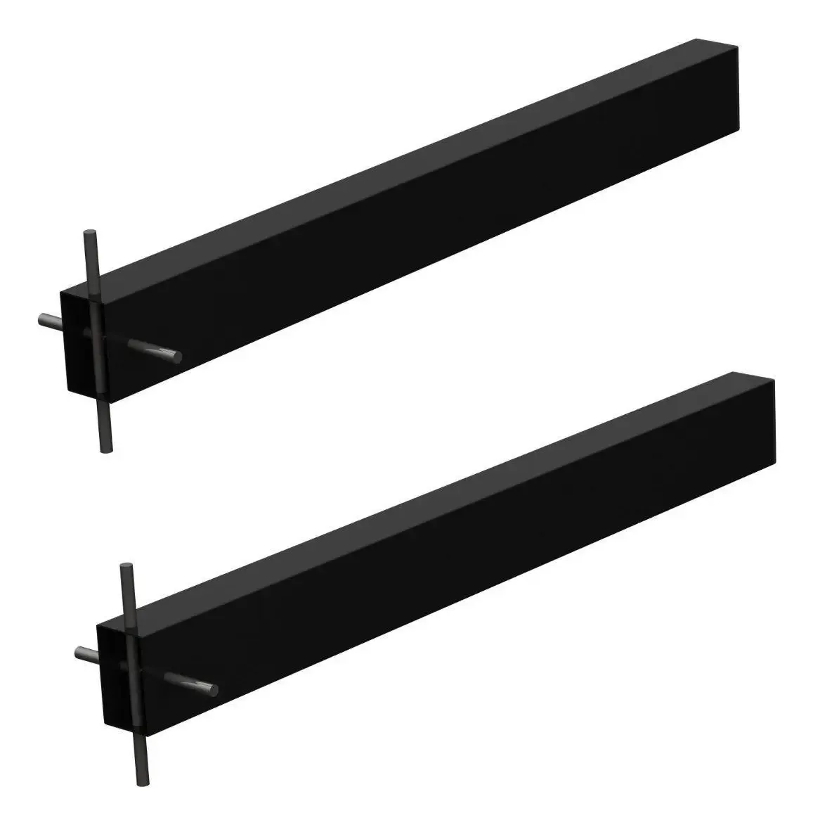 Suportes Pia Chumbar Bancada Mesa 40 Cm 2 Unidades - Preto