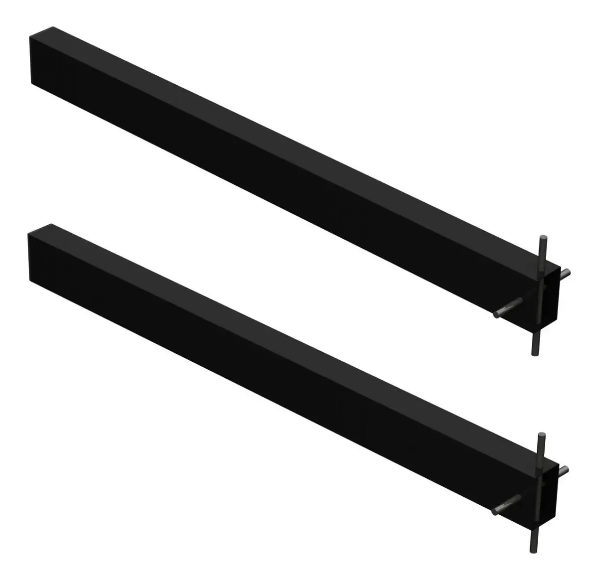 Suportes Pia Chumbar Bancada Mesa 50 Cm 2 Unidades - Preto