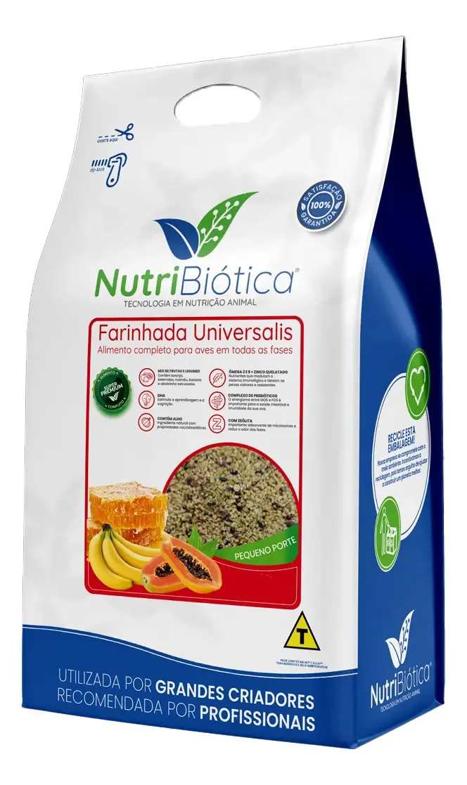 Ração Nutribiótica Farinhada Universalis Pequeno Porte 5kg