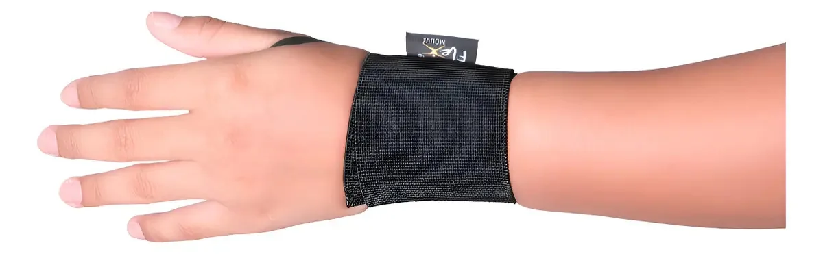 Munhequeira Tensor Pulso Anatômica Artrite Tendinite Lesão!! Preto
