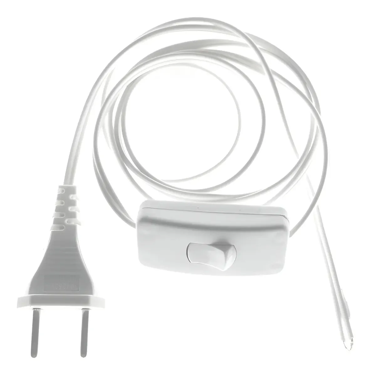 Instalação Rabicho Interruptor Abajur 1,50mt + Tomada Branco
