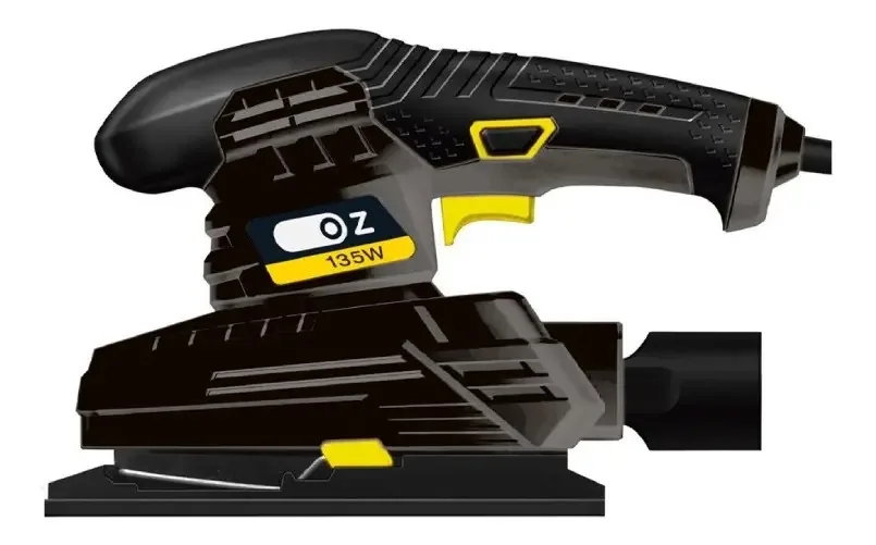 Lixadeira orbital Oz LO1000 preta 135W
