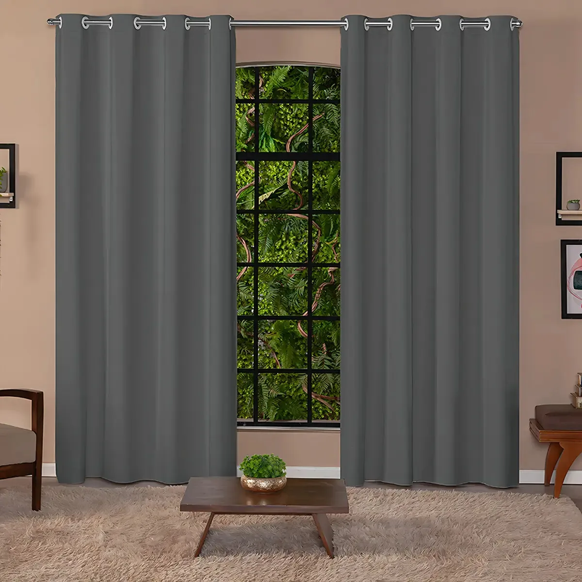Cortina Blackout Blecaute Veda Luz 2,80x2,00 Cor Cinza