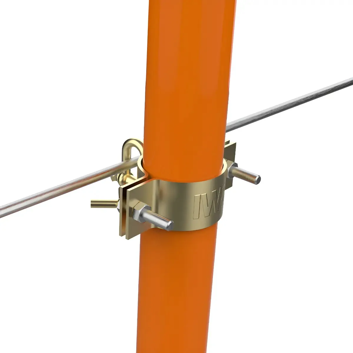 Abraçadeira Para Tubo 3 Pol. C/ Olhal De Ancoragem Kit 2 Uni