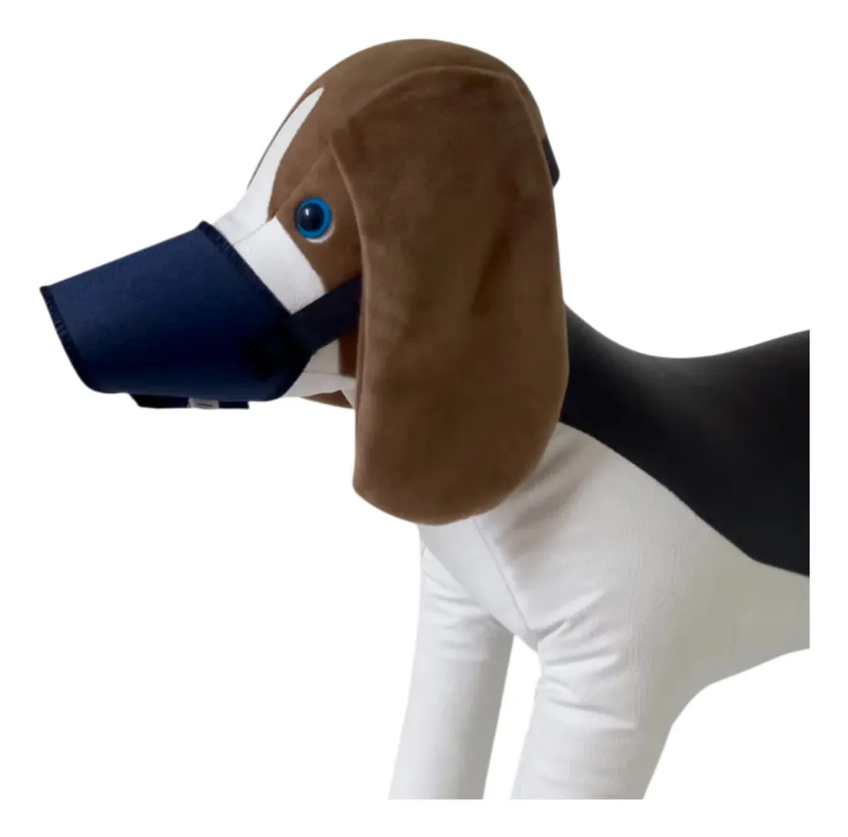 Kit Focinheira Nylon 5pçs Para Cães Cachorro Pet Ajustavél Cor Azul-marinho