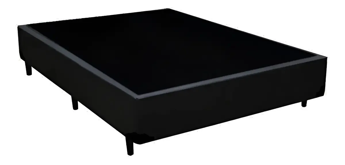 Cama Box Casal 138 Bello Box - Cor Preto