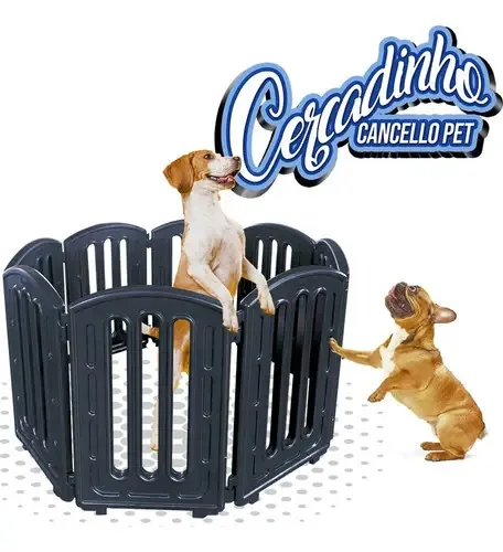 Cercadinho Para Cachorros Crianças Brincar 8 Módulo Cor Verde