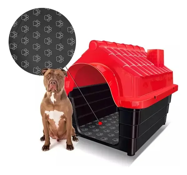 Casinha N6 Rinopet Com Colchão Cor Vermelho