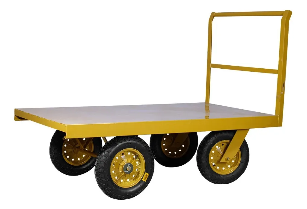 Carro Plataforma Com Tampo Em Aço 800kg Rotterman