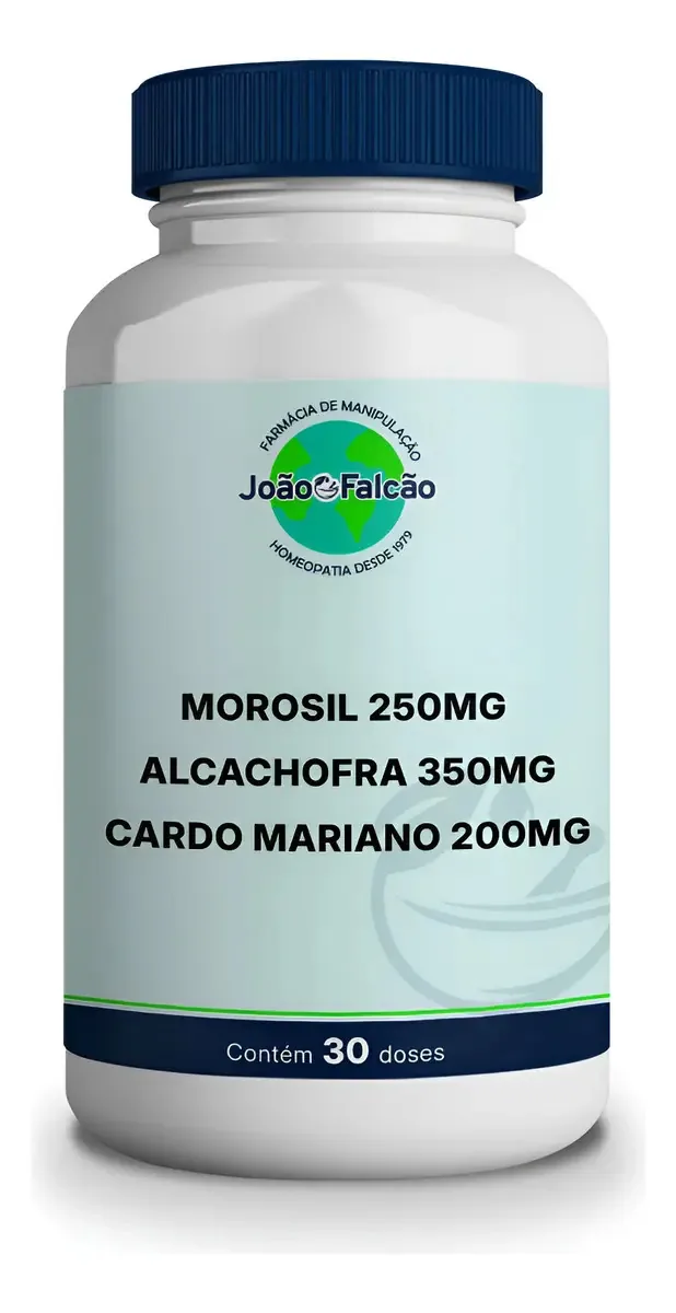 Cardo Mariano Alcachofra Morosil 250mg Suplemento Farmácia João Falcão