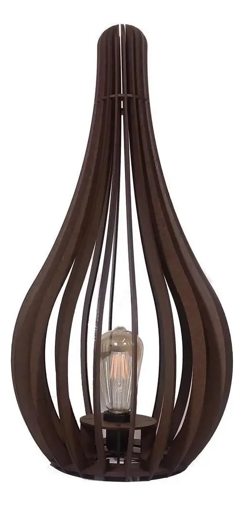 Luminária De Chão Capadócia Mod. Gota Tabaco 60cm