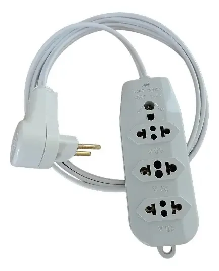 Extensao Eletrica 4,5 Metros 3 Tomada 10a Fio 1,5mm Cod.946l