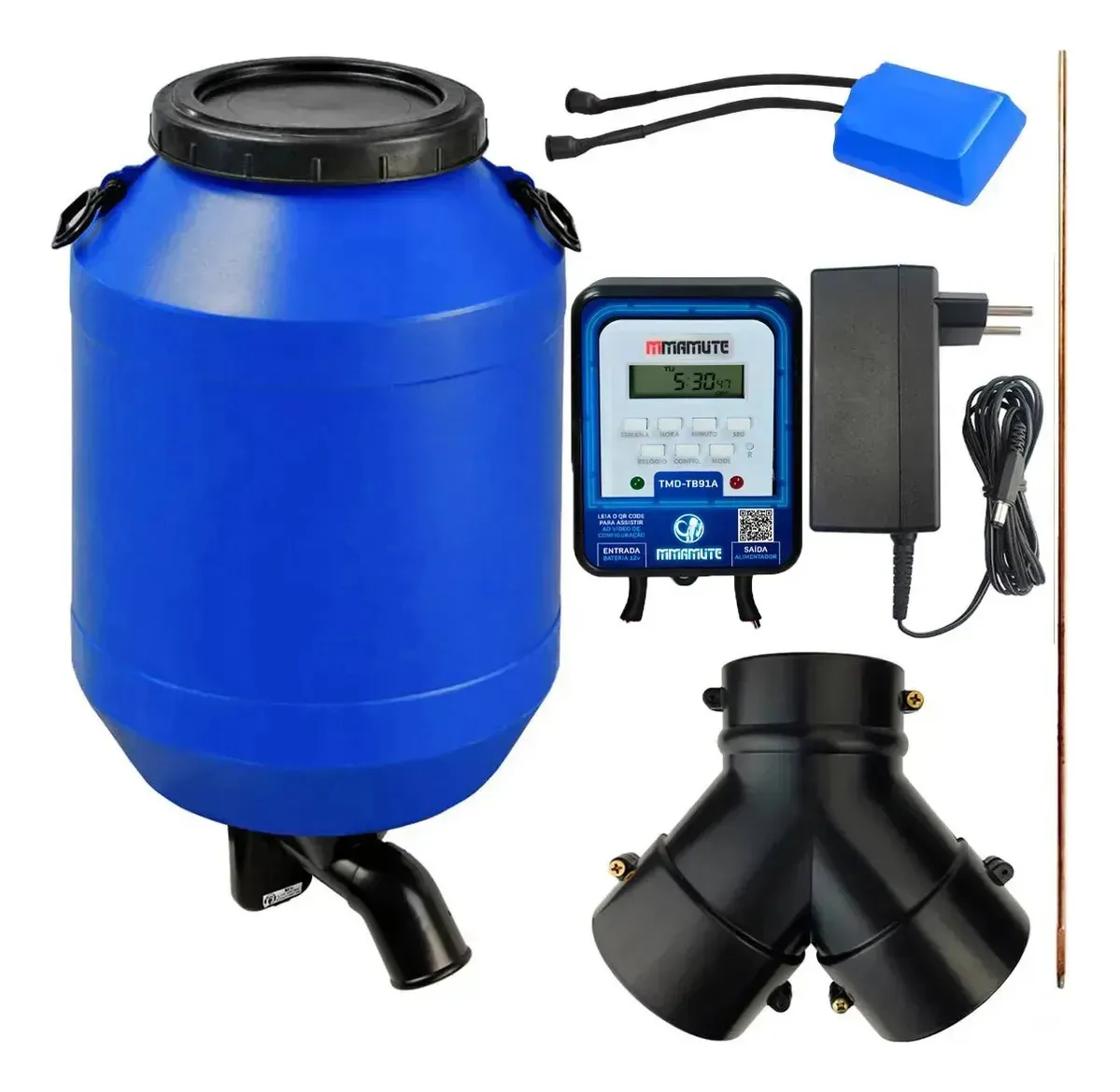 Alimentador Automático Com Timer Híbrido + Reservatório