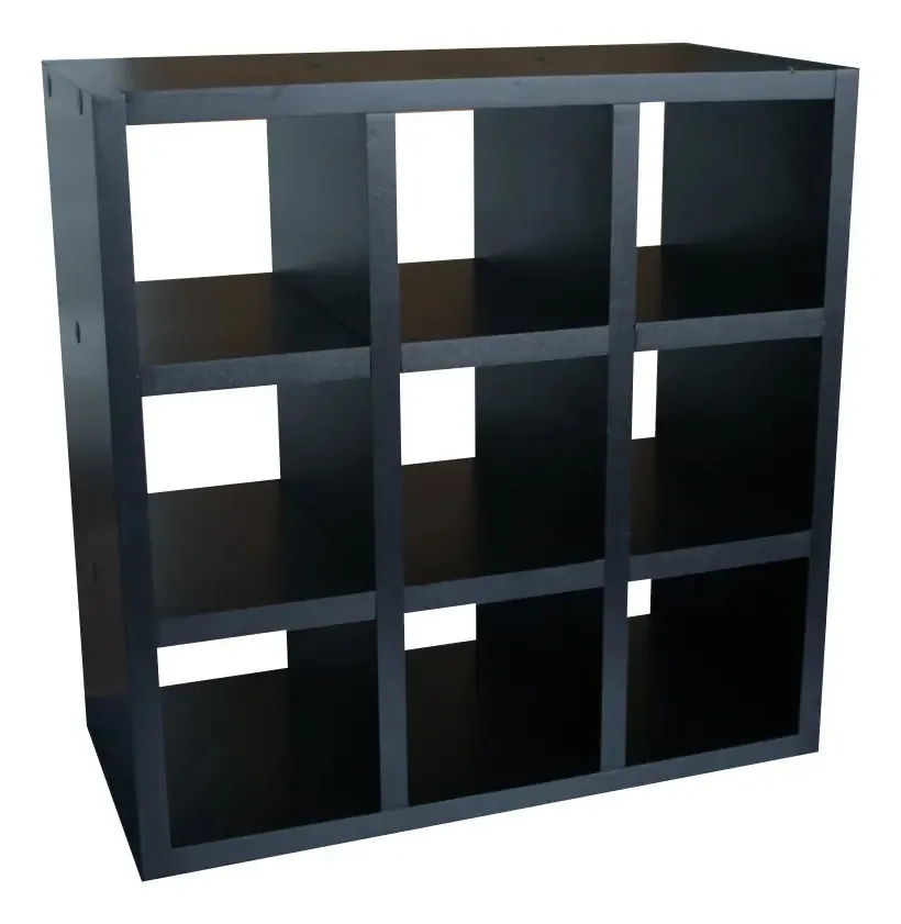 Nicho Toalheiro Para Salão Barbearia 09 Divisões Mdf Preto