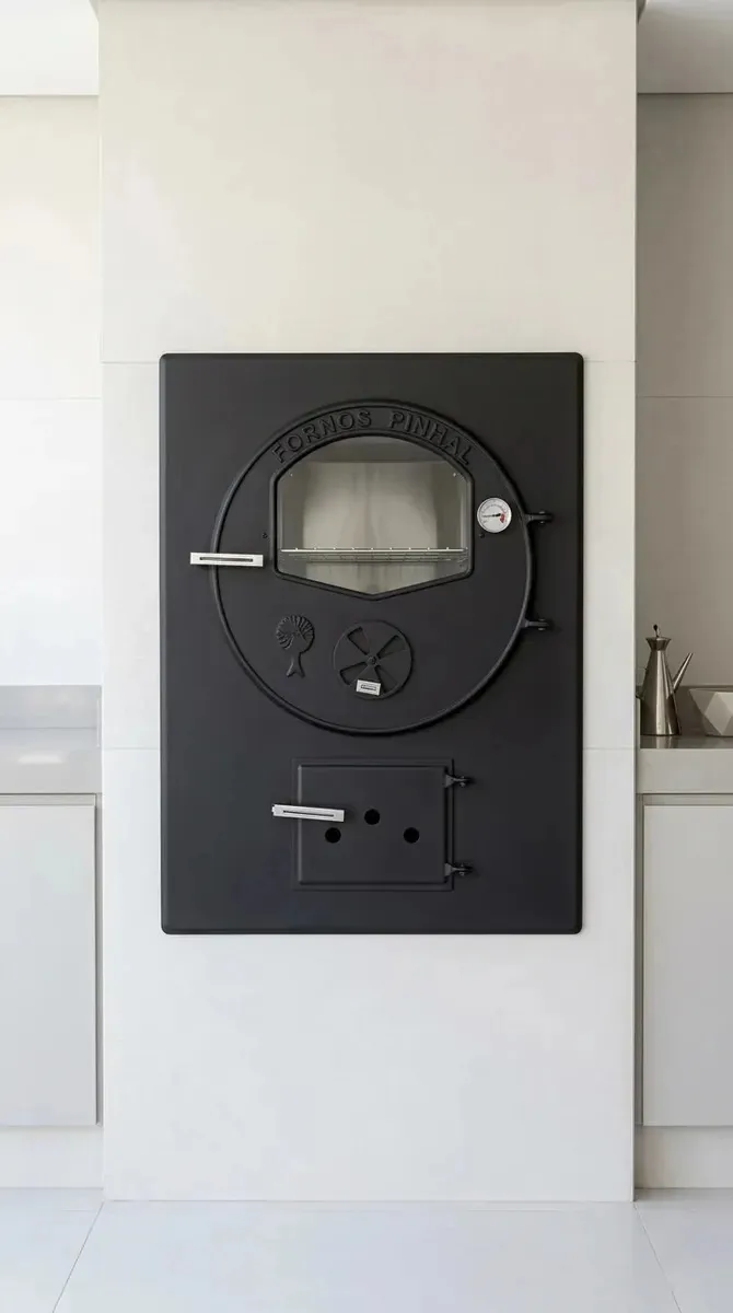 Forno de Embutir Fornos Pinhal Grande Lenha Porta Ferro Fundido