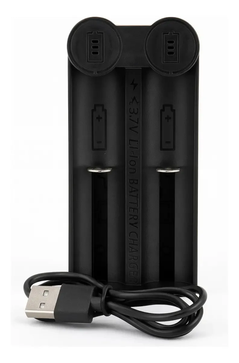 Carregador Inteligente de Baterias 18650 e 18500 Onistek com 2 Slots USB