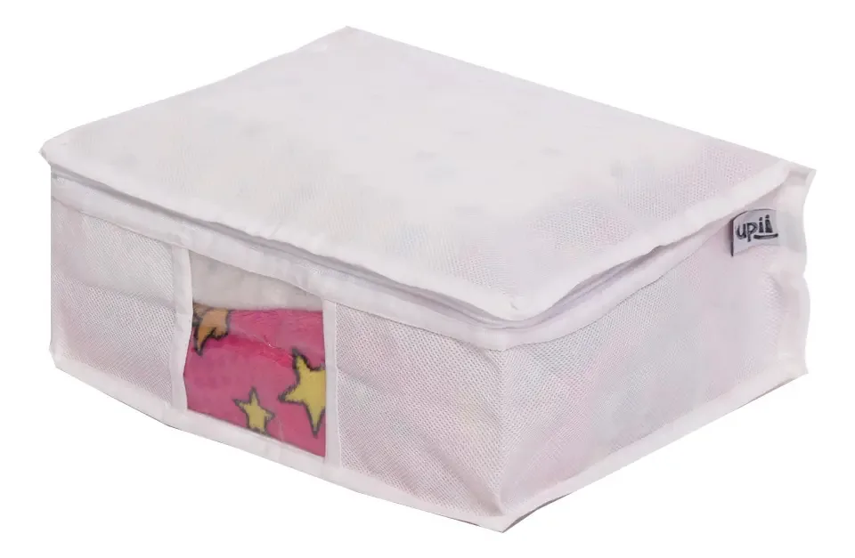 Caixa Organizadora Pp Guarda Roupa Edredom Cobertor 30x23x13
