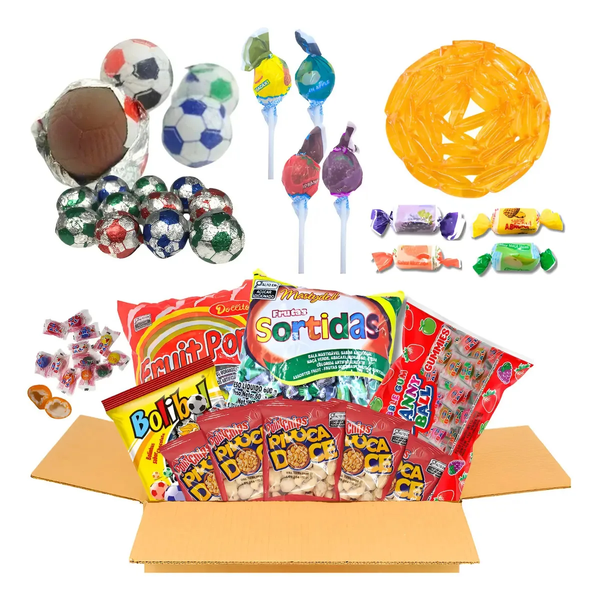 30 Sacolinhas Surpresa Kit Doces Guloseimas Festa Infantil