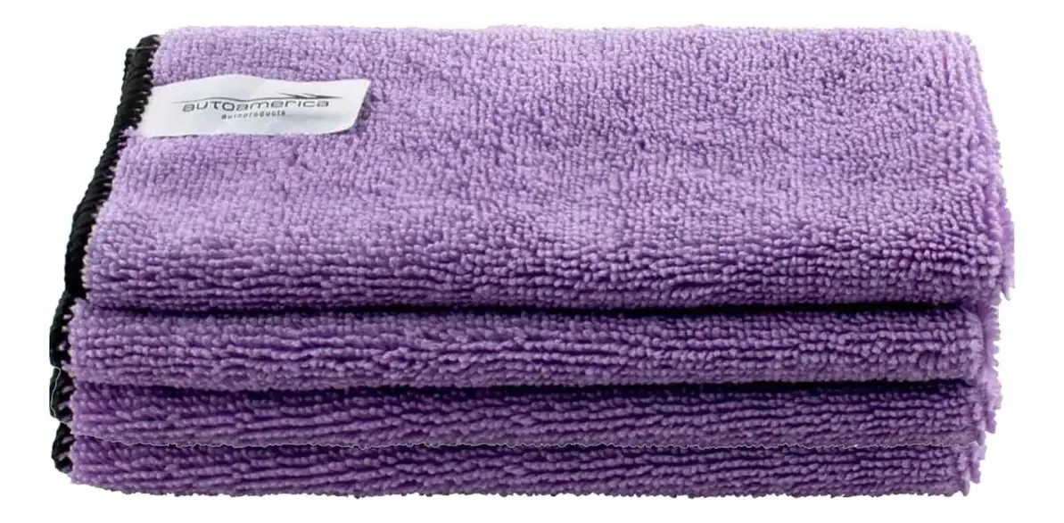 Kit 4 Flanelas Microfibra 40x60cm Roxas Autoamerica Limpeza Automotiva