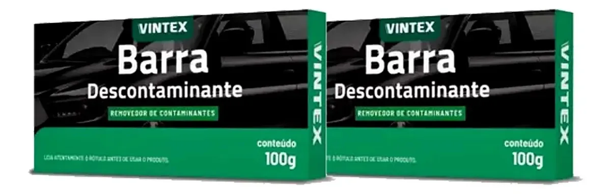 2 Clay Bar Vonixx Pasta Abrasiva Limpeza Automotiva 100g