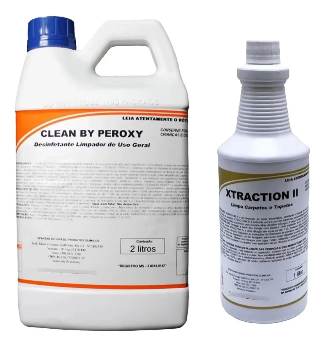 Kit Xtraction 1l + Clean By Peroxi 2l Spartan
