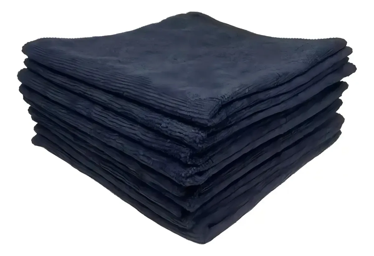 12 Flanelas De Microfibra Automotiva 38x38cm 230gsm Detailer