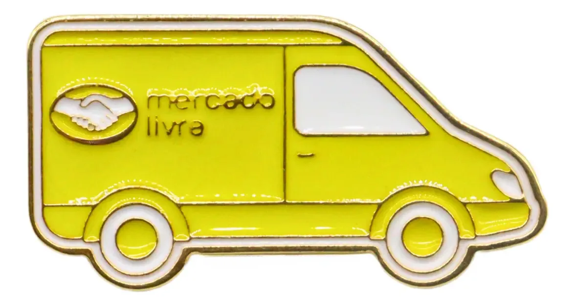Pin Broche Metálico Esmaltado Decorativo Livre Cor Van
