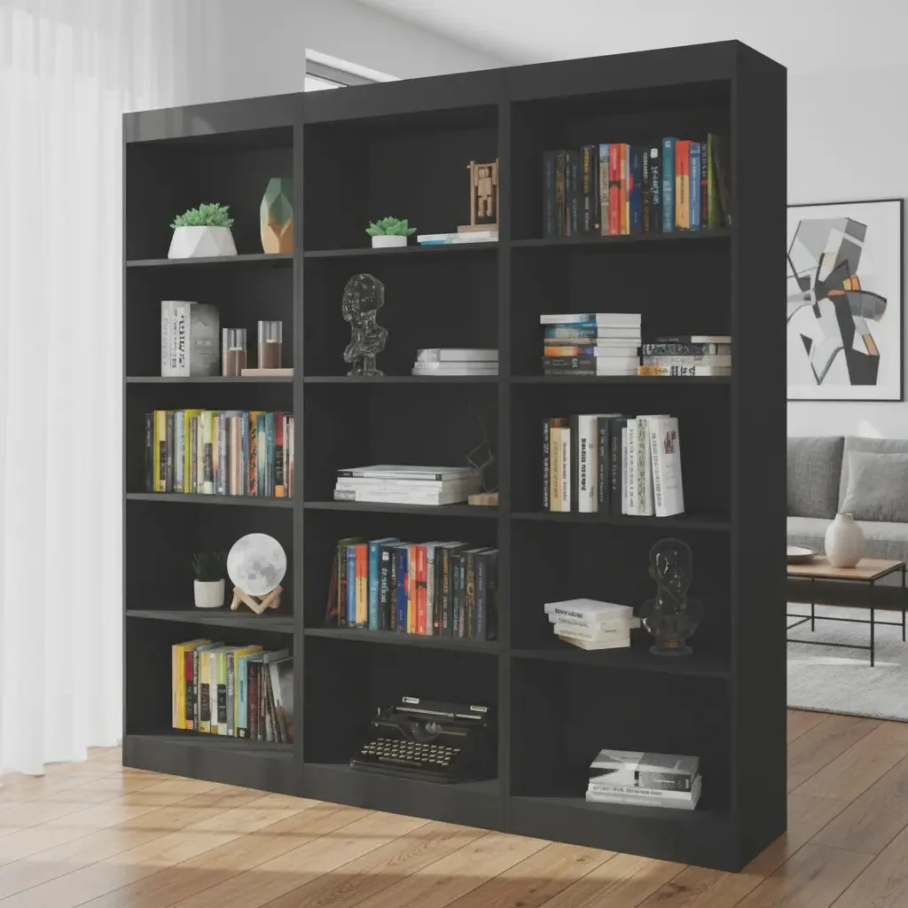 Estante Livreiro Multiuso 12 Prateleiras 1,71 Office Preto