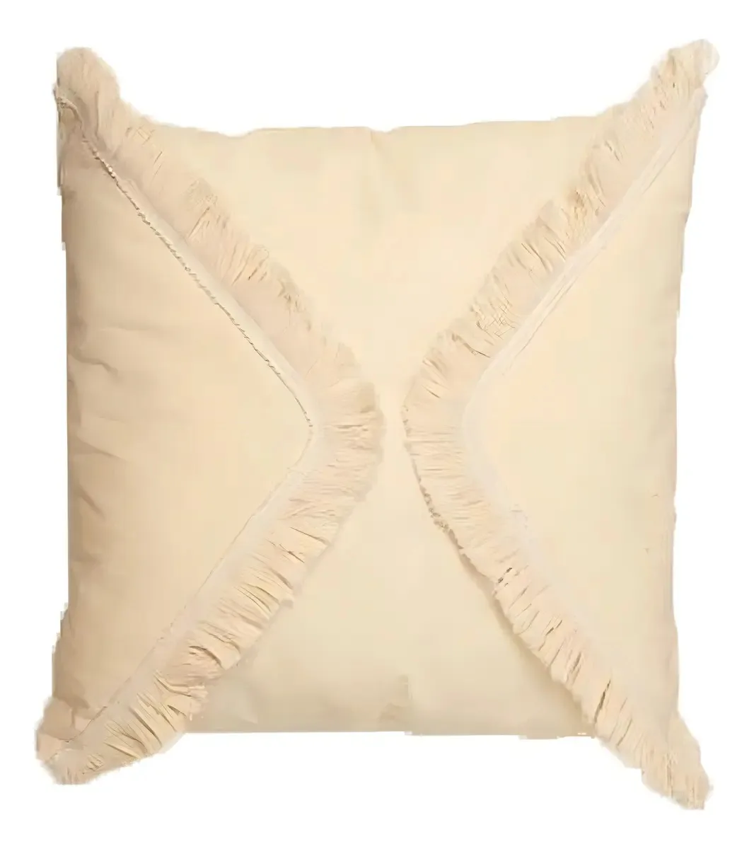 Almofada Ivory Franjas Creme