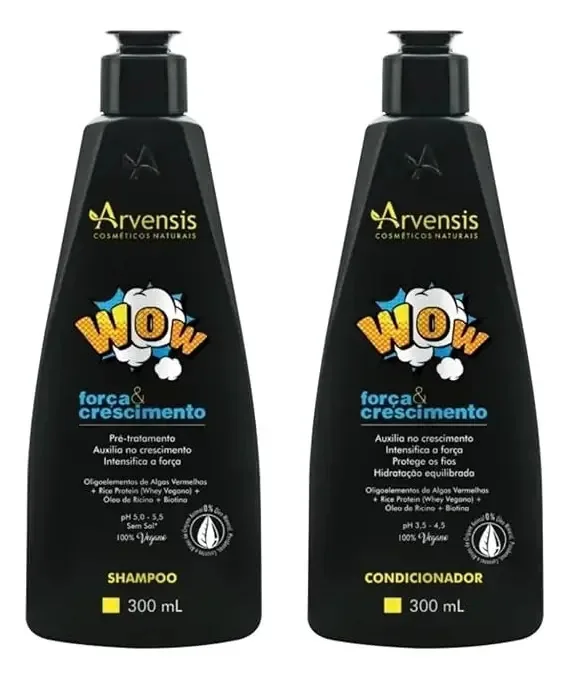 Kit Arvensis Cosméticos Naturais Wow Força E Crescimento