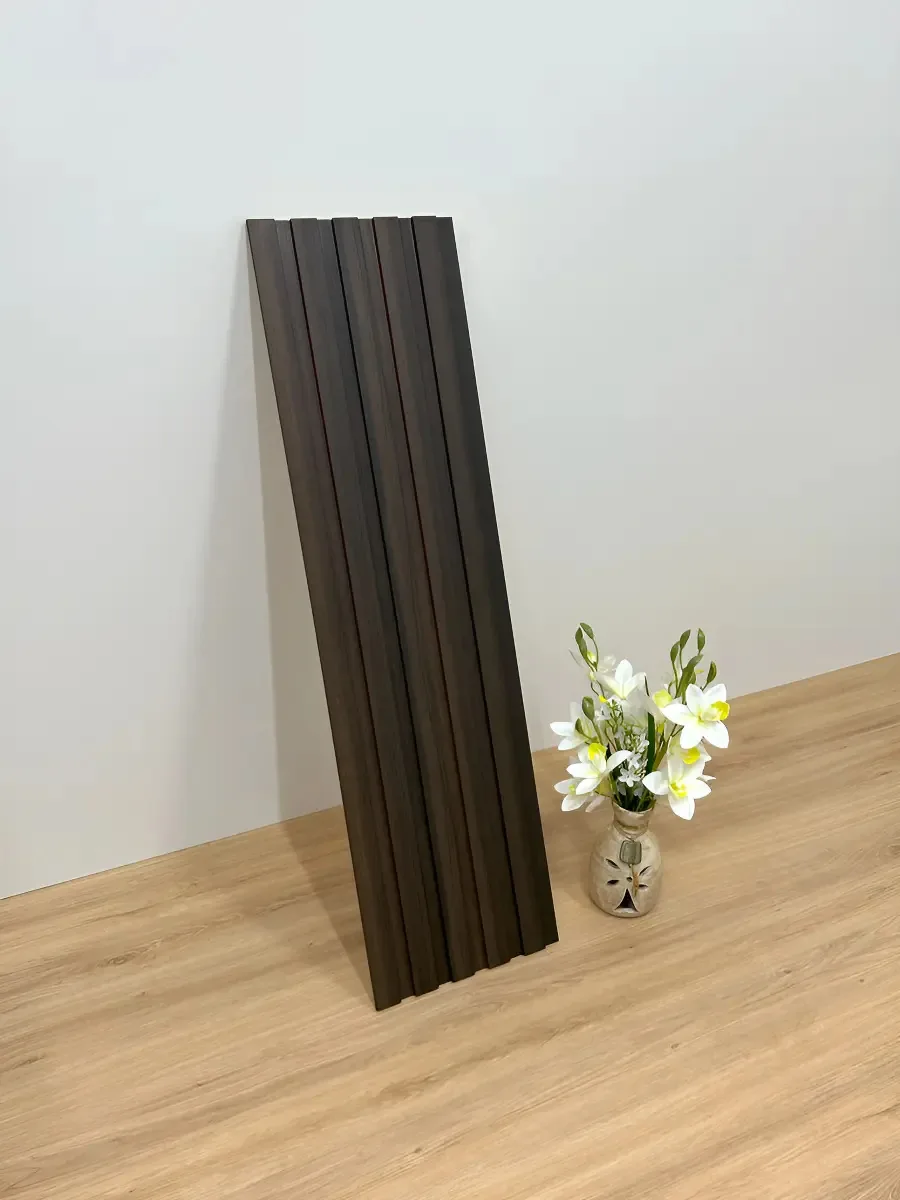 Painel Ripado Compacto 90x25cm: Estilo E Versatilidade Cor Imbuia