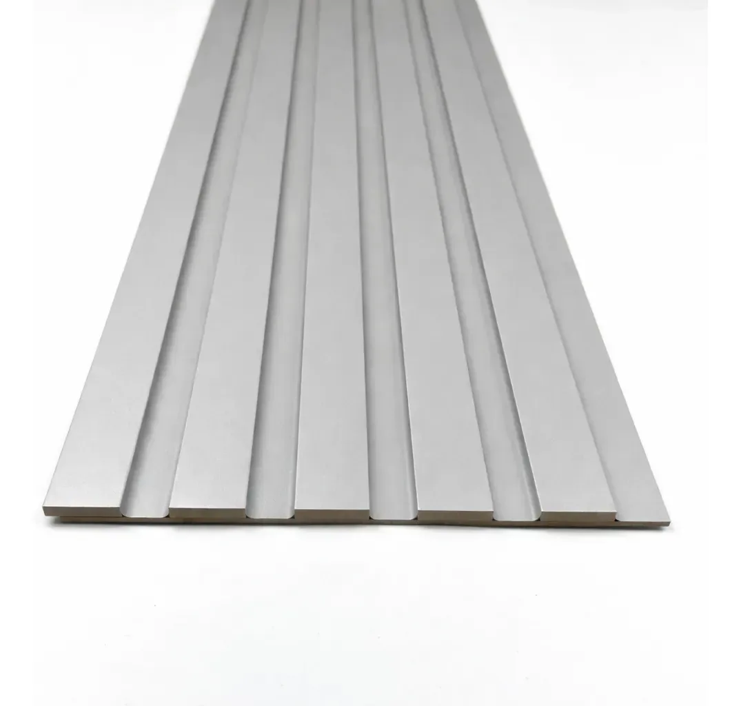 Painel Ripado Compacto 274x25cm Larg. Cor Cinza