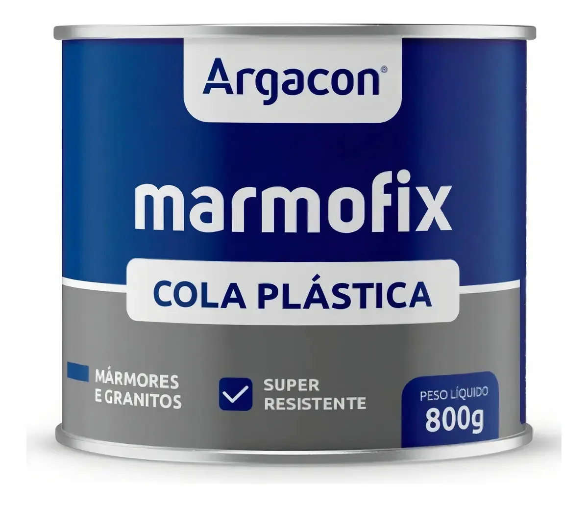 Massa Cola Plástica Para Mármore Porcelanato Argacon 800gr