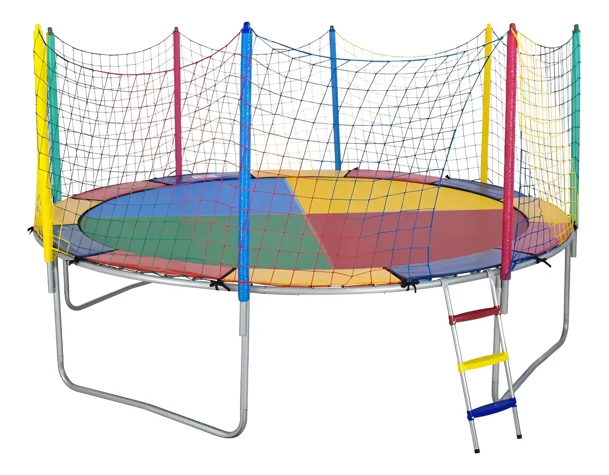 Cama Elástica Papibrink Circular de 3.66m Colorida, para 250kg