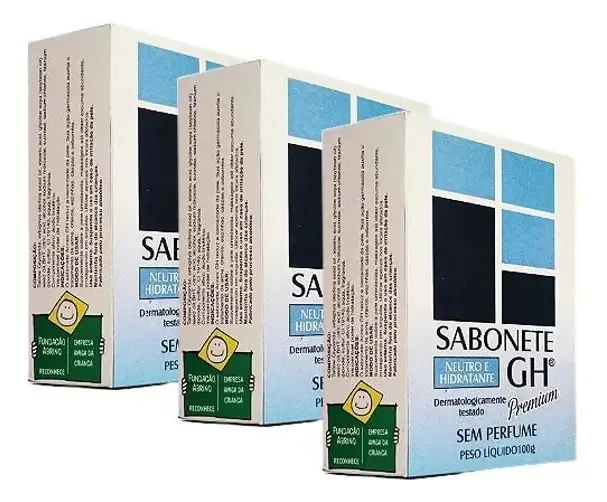 Kit Sabonetes Neutro E Hidratante Gh Sensiskin Premium