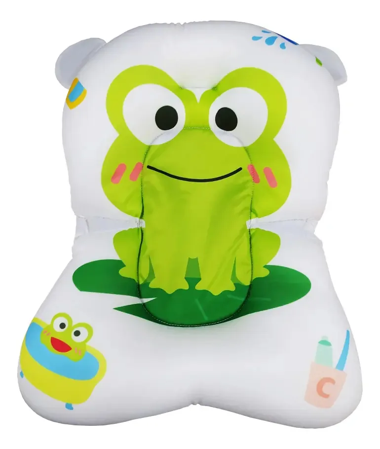 Almofada De Banho Bebe Infantil Cor Verde