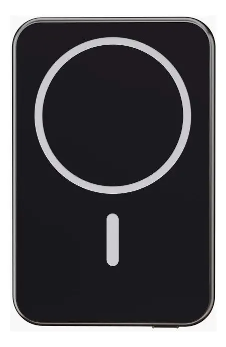 Power Bank Indução 5.000mha 20w Usb-c Magnético Preto Geonav