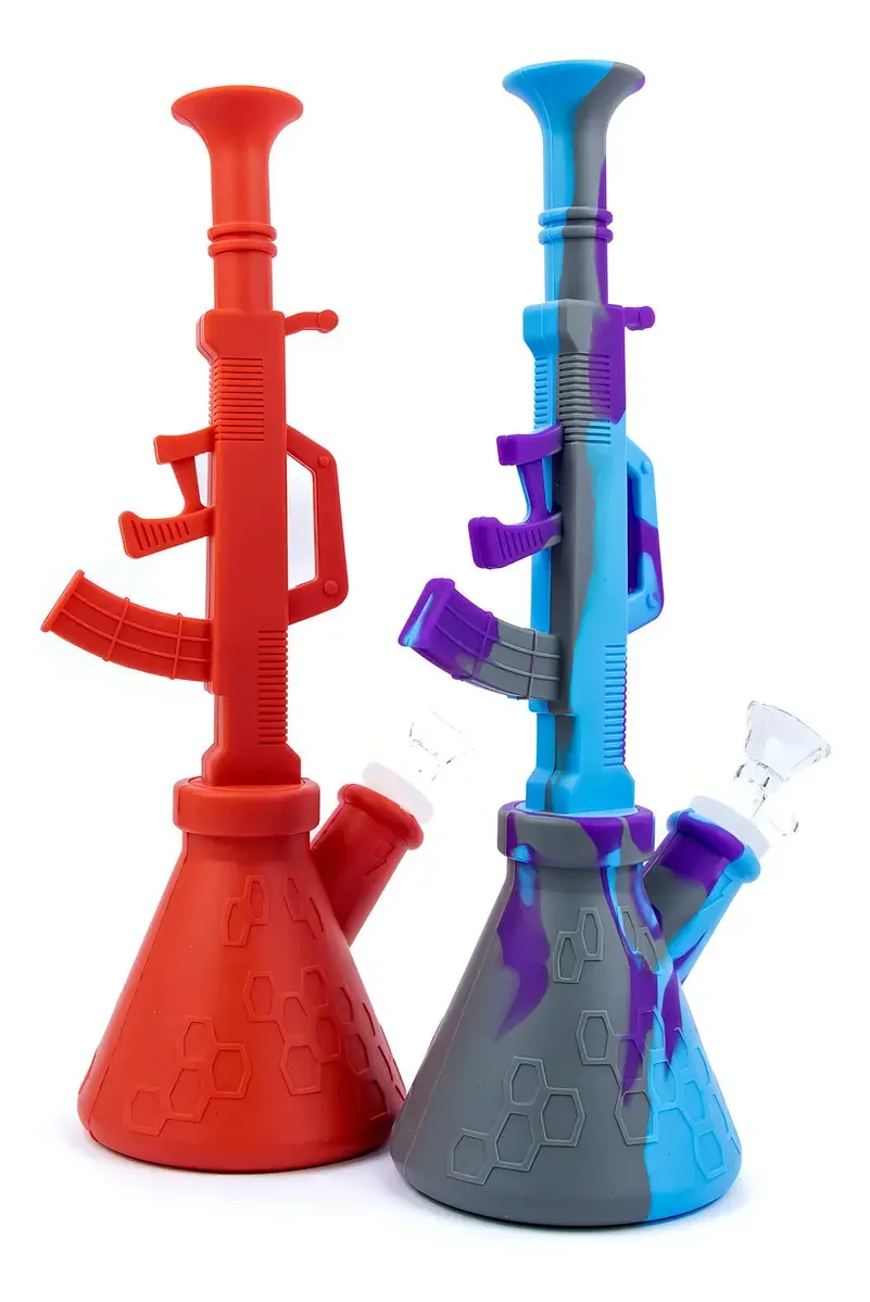 Bong De Silicone Pipe Cachimbo Fumo Dab Oil Wax Tabaco