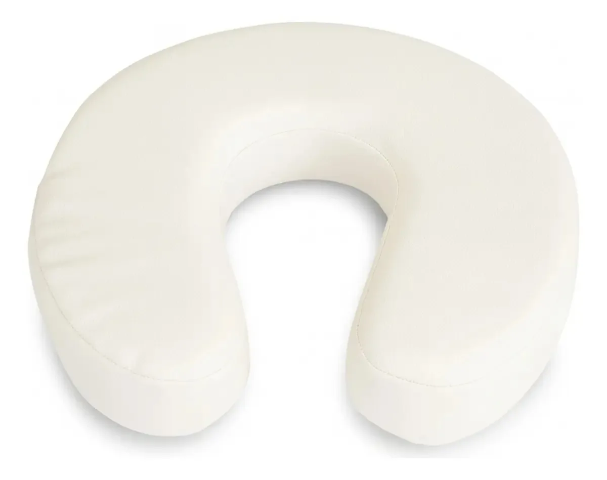 Almofada De Cabeça Para Maca Creme Branco