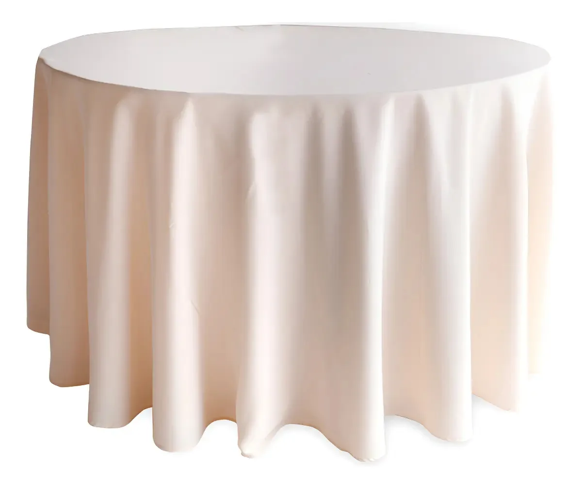 Toalhas de Mesa Redonda Oxford 3m Kit 30 Peças Cor Palha TOTAL TOALHAS IBITINGA