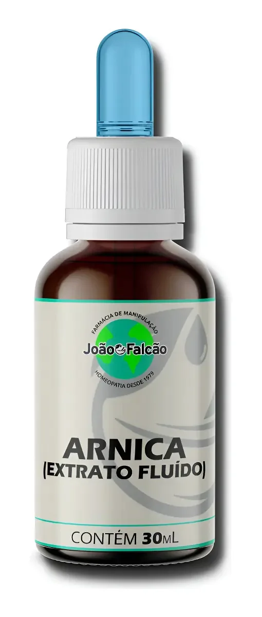 Extrato Fluído de Arnica 30ml Farmácia João Falcão Fitoterápico Natural