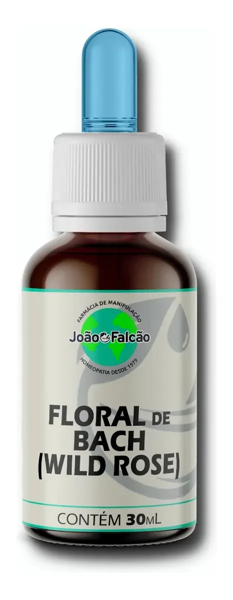 Florais Bach Wild Rose 30ml Natural Farmácia João Falcão Apatia Resignação