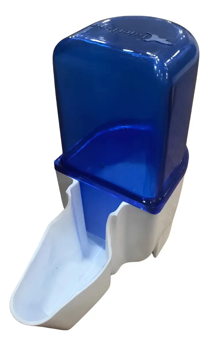 Kit 12 Bebedouros de Transporte Injetfour para Pássaros, 50 mL, Azul