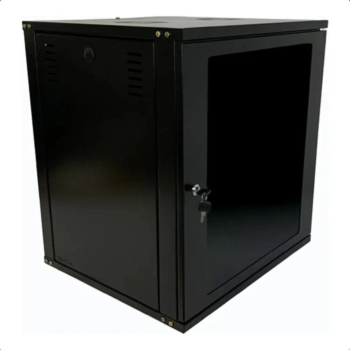 Mini Rack De Parede 12u X 470mm Padrão 19 Desmontável Preto