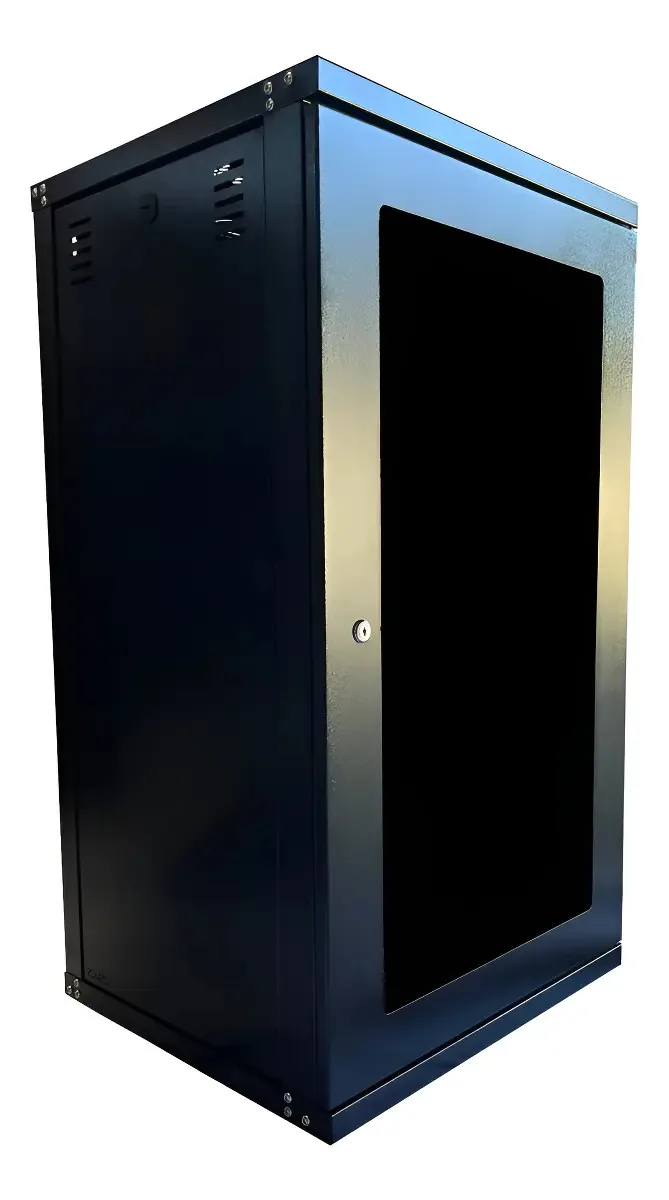 Mini Rack De Parede 20u X 470mm Padrão 19 Desmontável Cor Preto
