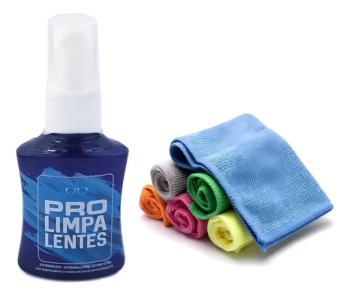Kit Limpador de Telas e Lentes Daff com Flanela de Microfibra