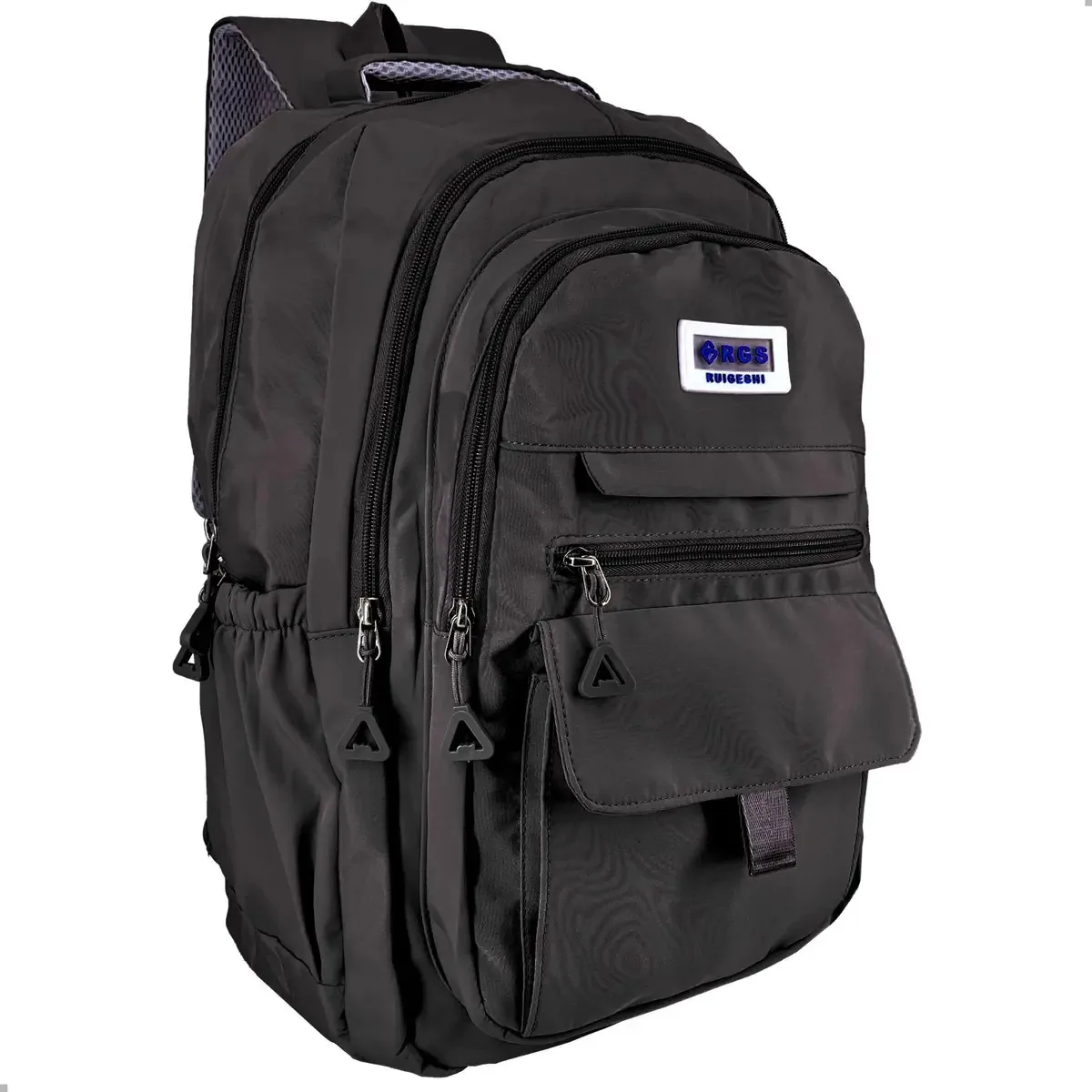 Mochila Escolar Grande Juvenil Notebook Viagem Passeio Cor Preto Desenho Do Tecido Liso
